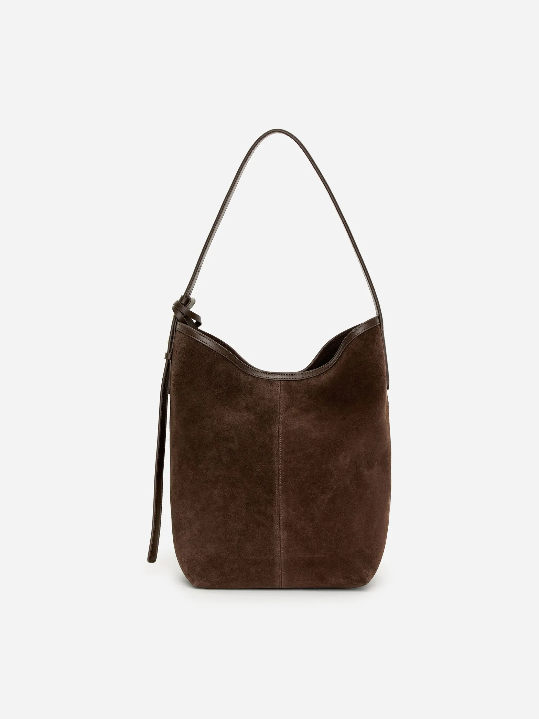 Beuteltasche aus Spaltvelours
