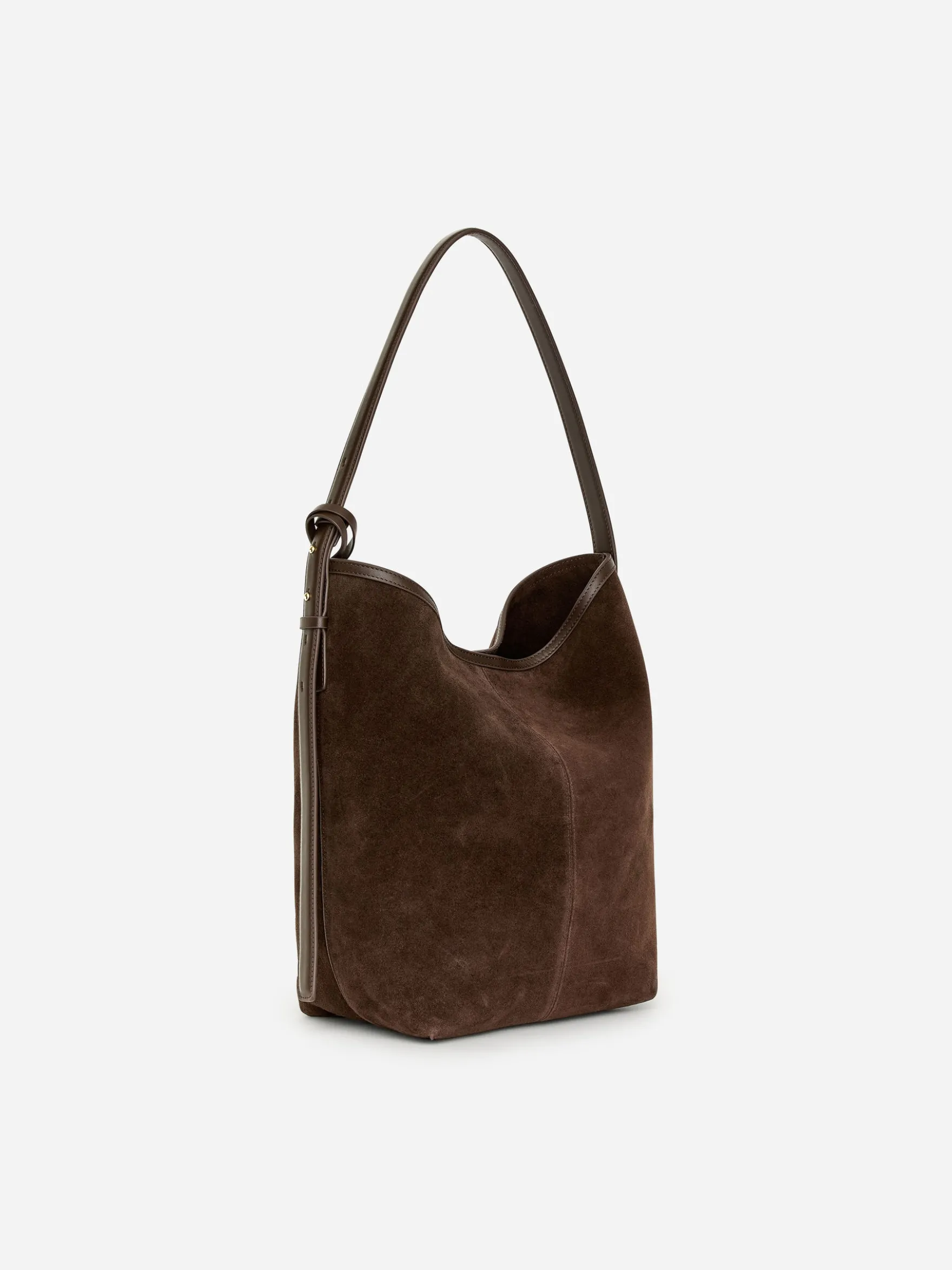 Beuteltasche aus Spaltvelours