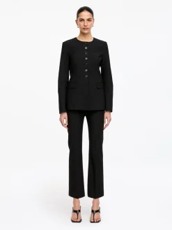 Blazer aus Leinenmischung