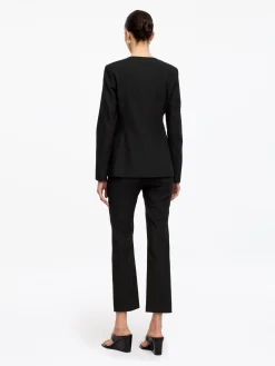 Blazer aus Leinenmischung