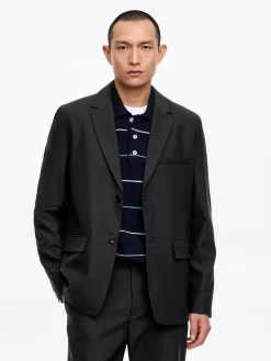 Blazer aus Wolle und Baumwolle