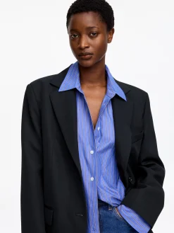 Blazer aus Wollmischung