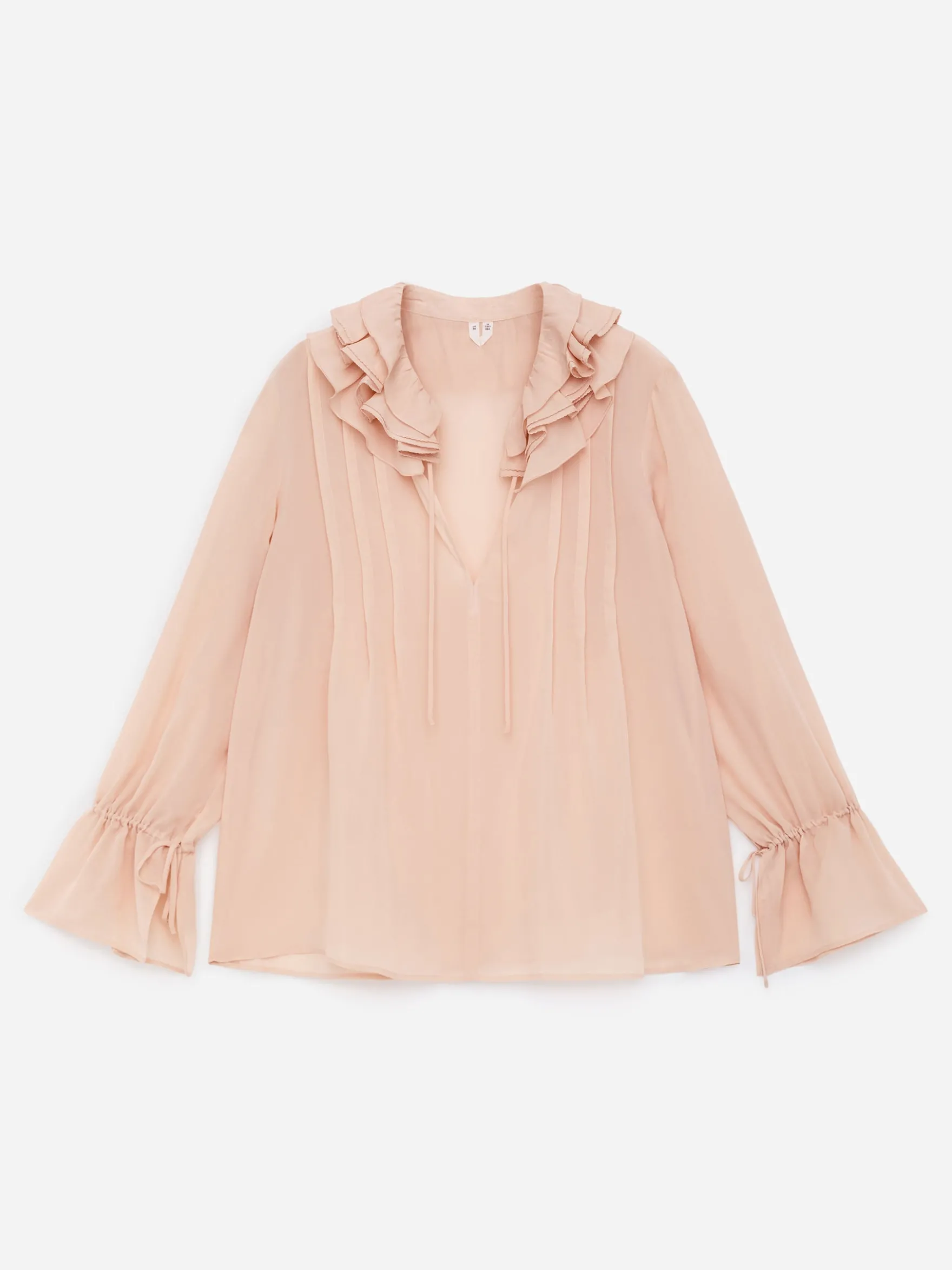 Bluse mit Rüschenkragen