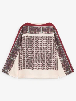 Bluse mit U-Boot-Ausschnitt