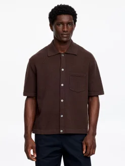 Bouclé-Poloshirt