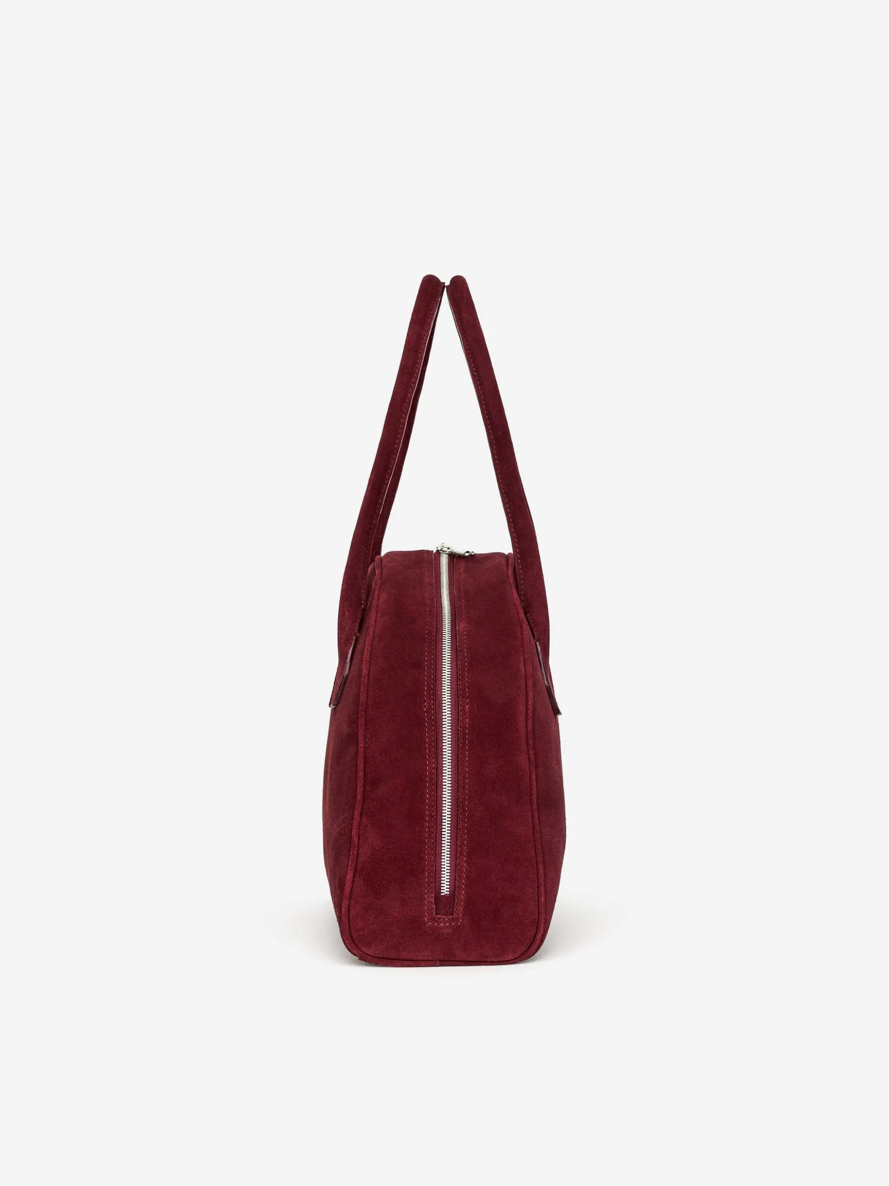 Bowlingtasche aus Spaltvelours