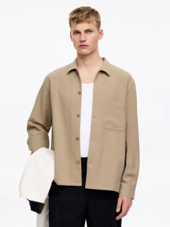 Canvas-Overshirt aus einer Tencel-Mischung