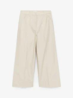 Cropped-Baumwollhose