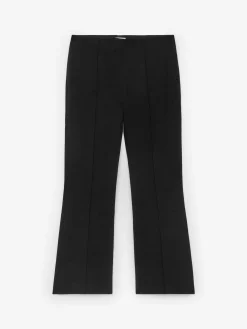 Cropped-Hose mit Falten