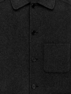 Doubleface-Jacke aus Wollmischung