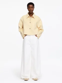 Doubleface-Overshirt aus Wollmischung