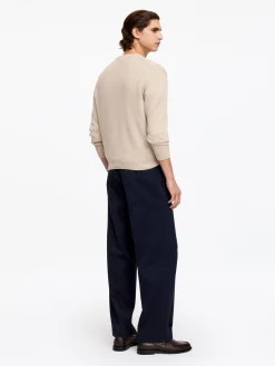 Elegante, weite Baumwollhose