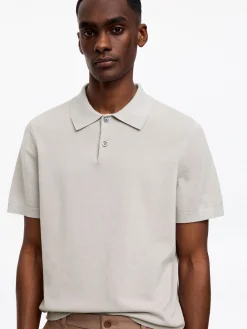 Feinstrick-Poloshirt
