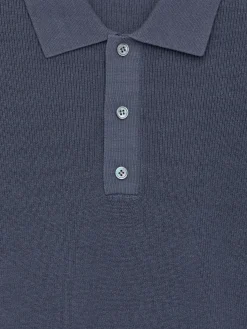 Feinstrick-Poloshirt