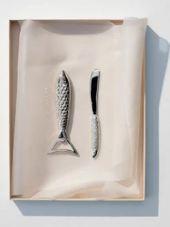 Flaschenöffner mit Silberplattierung