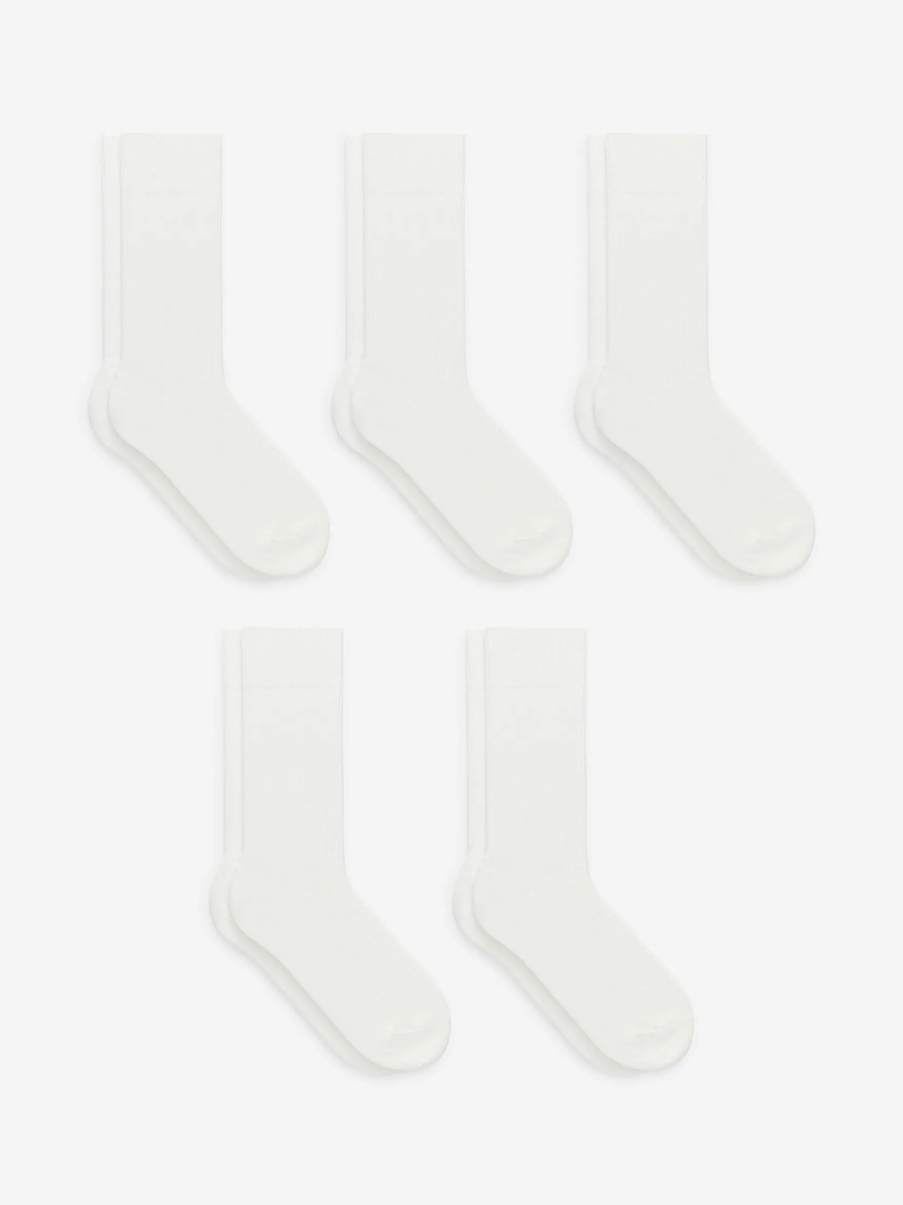 Gerippte Socken aus Supima-Baumwolle, 5er-Pack