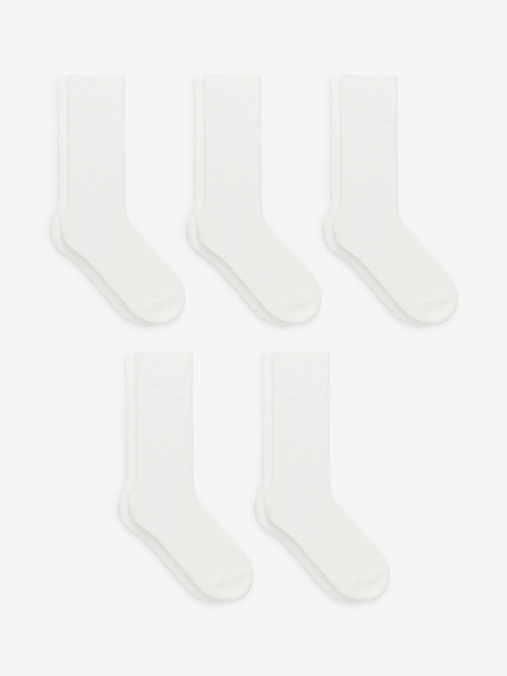 Gerippte Socken aus Supima-Baumwolle, 5er-Pack