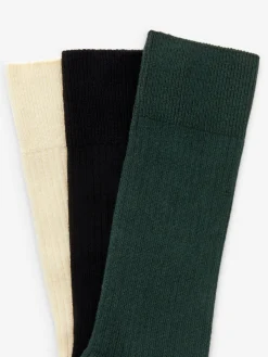 Gerippte Socken aus Supima-Baumwolle, 3er-Pack