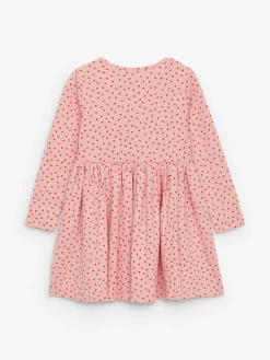 Geripptes Kleid aus Baumwolle