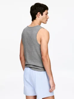 Geripptes Tanktop, 2er-Pack