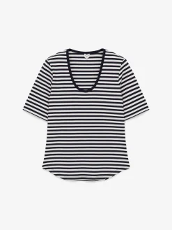 Geripptes T-Shirt