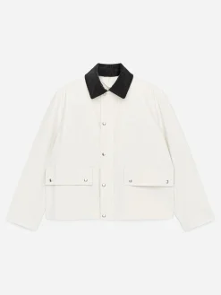 Gewachste Jacke aus Nylon und Baumwolle