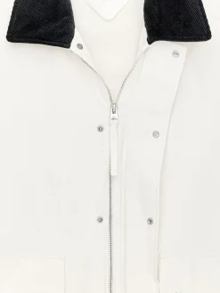 Gewachste Jacke aus Nylon und Baumwolle