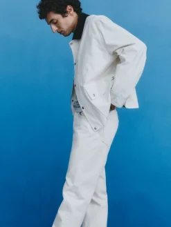 Gewachste Jacke aus Nylon und Baumwolle