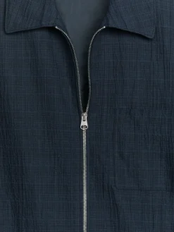 Jacke aus Seersucker