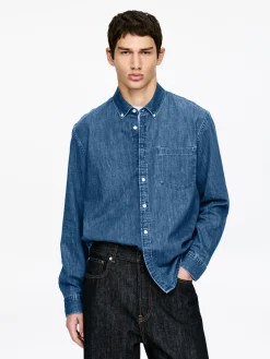 Jeanshemd mit normaler Passform