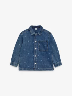 Jeanshemd mit Print