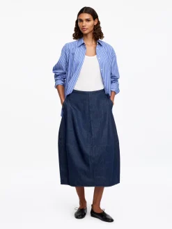 Jeansrock mit Barrel-Schnitt