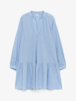 Kleid aus Leinen und Baumwolle