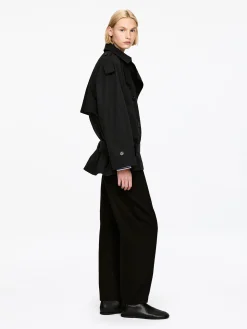 Kurzer Oversize-Trenchcoat