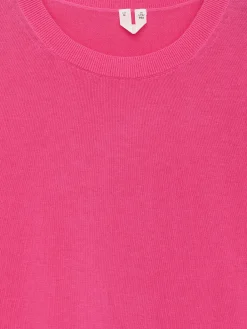 Kurzärmliges Strickoberteil