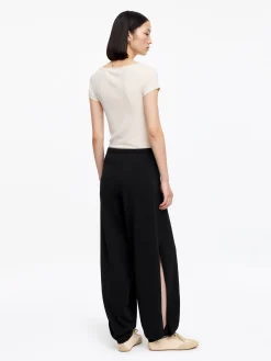 Lockere Feinstrickhose