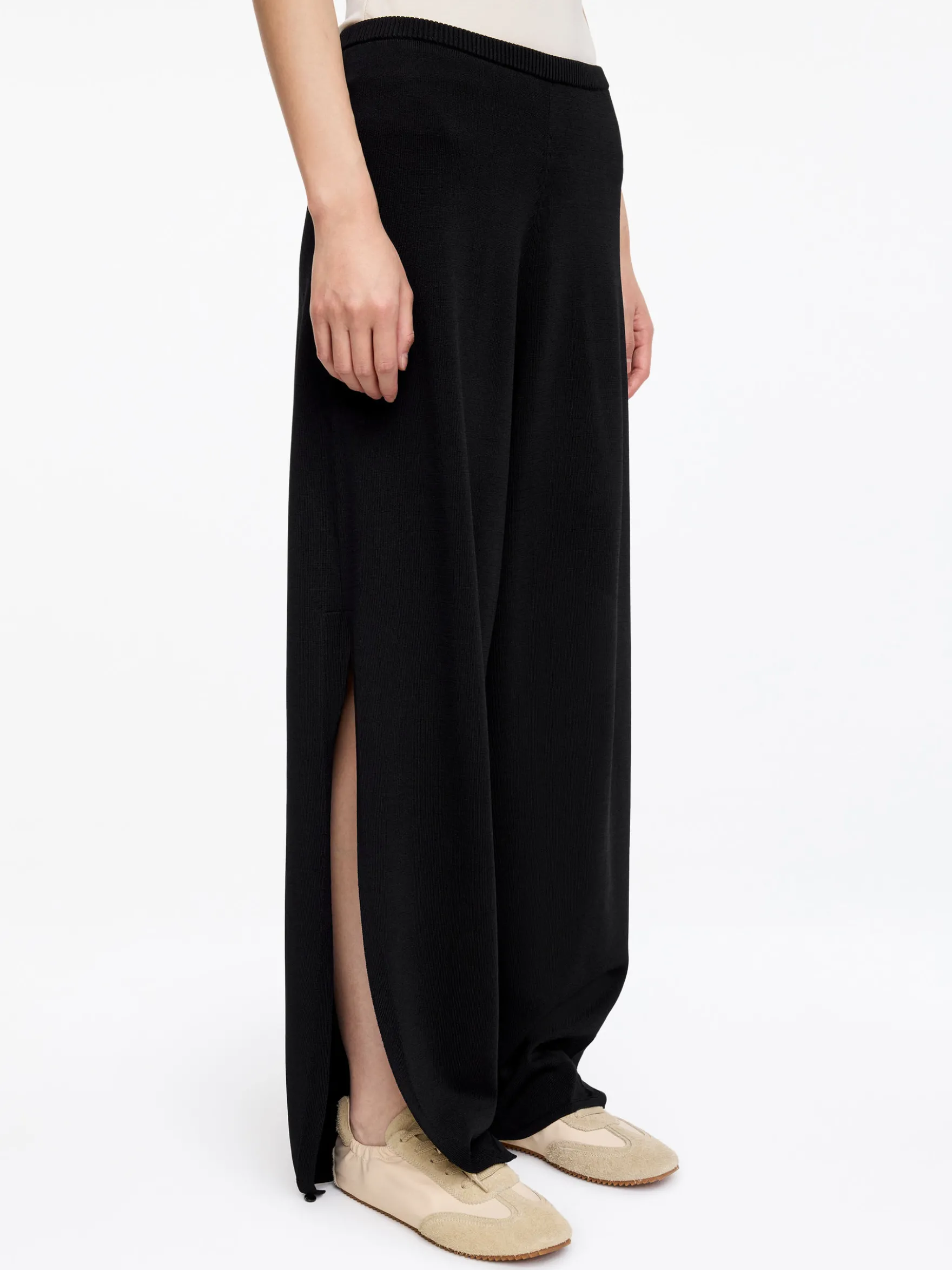 Lockere Feinstrickhose