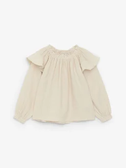 Musselinbluse mit Rüschen