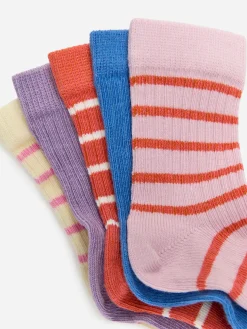 5 Paar Rippstricksocken für Babys