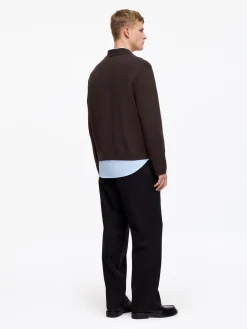 Poloshirt aus Baumwolle und Seide