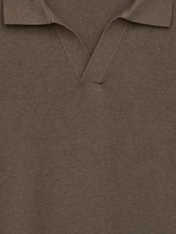 Poloshirt aus Baumwoll-Leinen