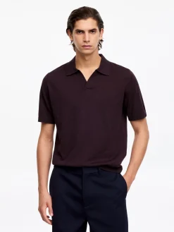 Poloshirt aus Baumwoll-Leinen