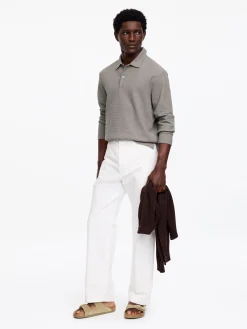 Poloshirt mit Waffelmuster