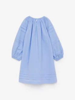 Popeline-Kleid mit Biesen