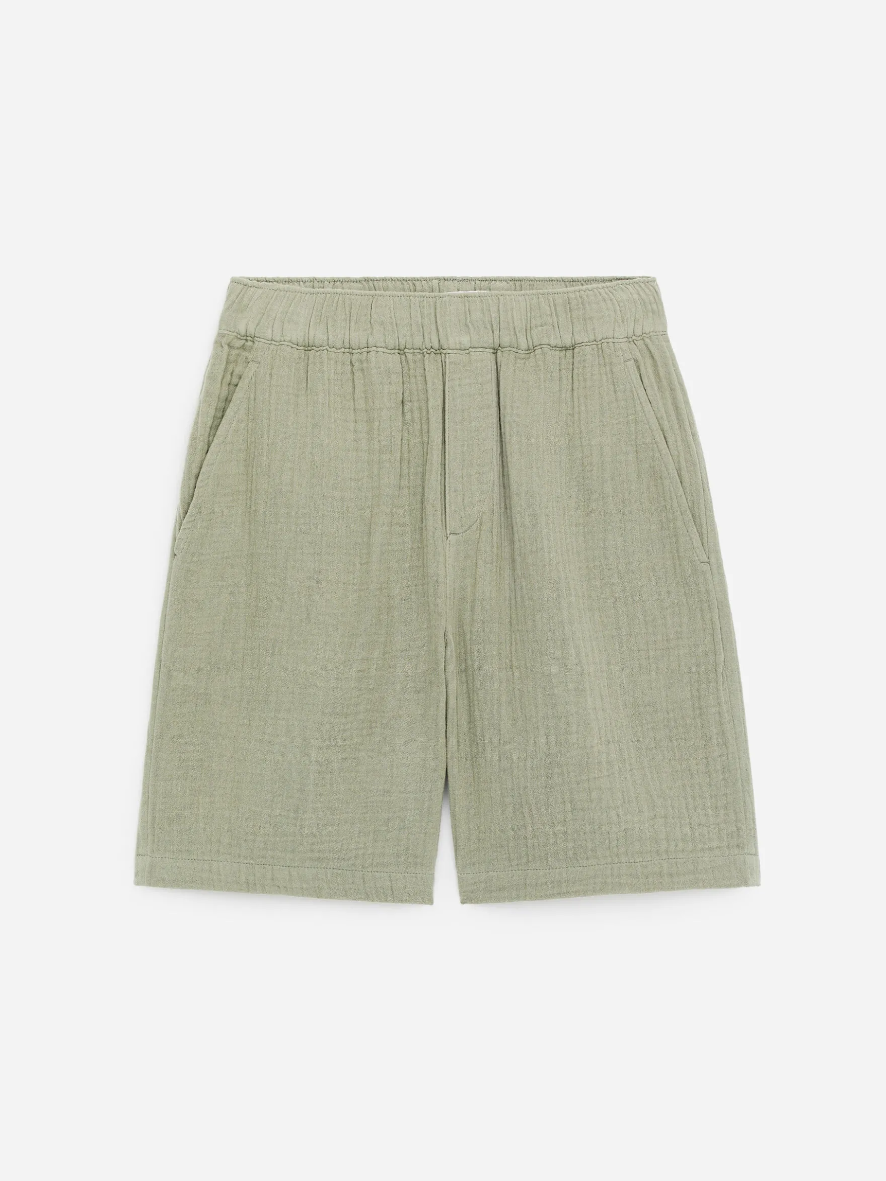 Pull-on-Shorts aus Baumwollmusselin