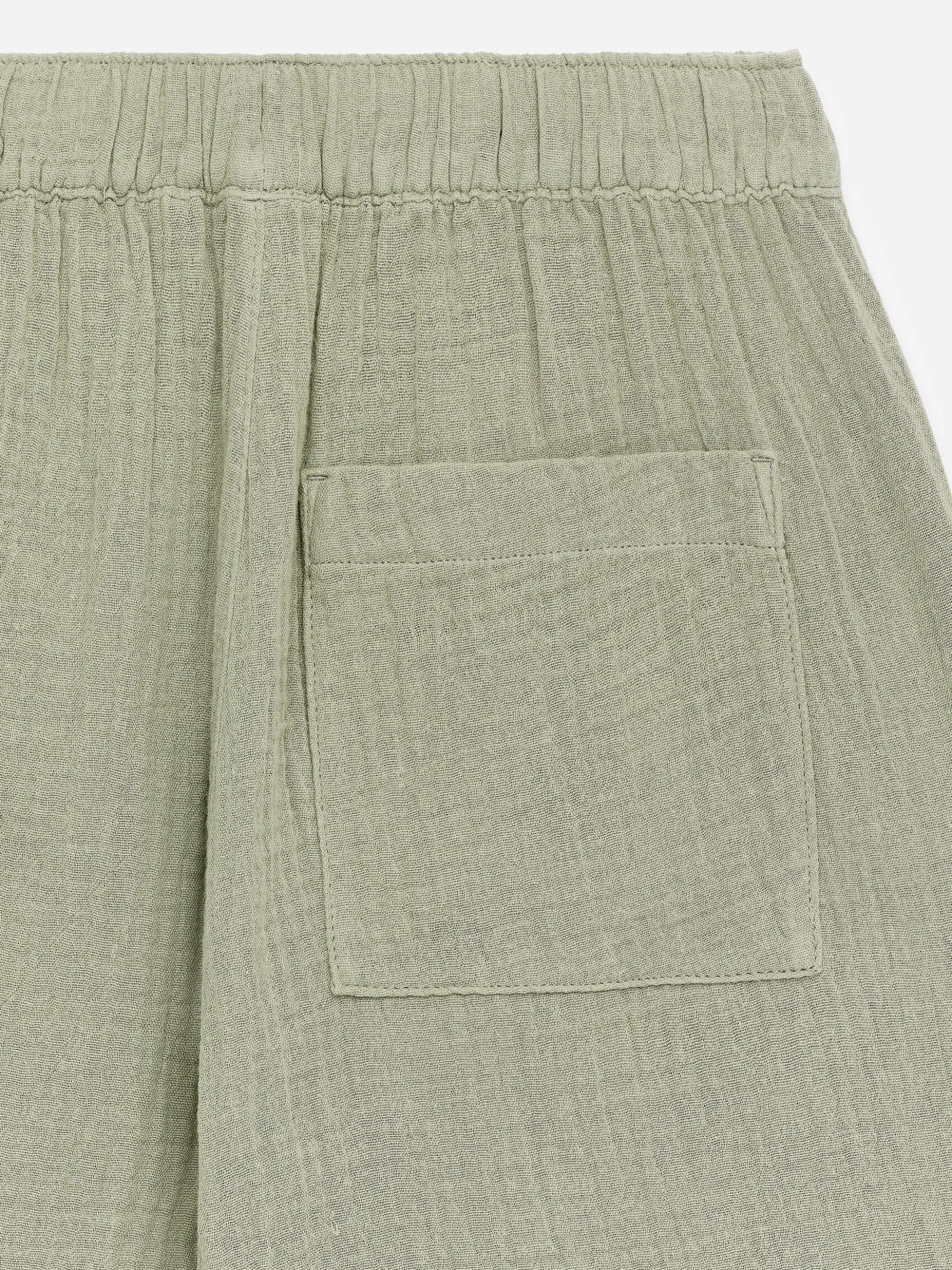 Pull-on-Shorts aus Baumwollmusselin