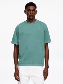 Stückgefärbtes Interlock-T-Shirt