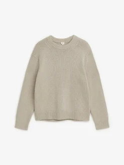 Strickpullover aus schwerer Wollmischung
