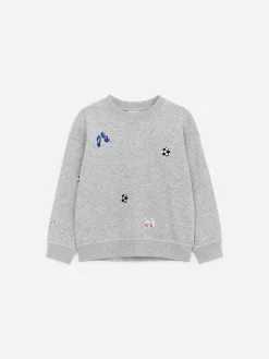 Sweatshirt mit Stickerei