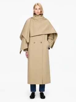 Trenchcoat mit Tuch